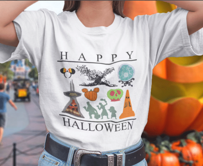 Halloween In The Parks Vintage Style T-Shirt