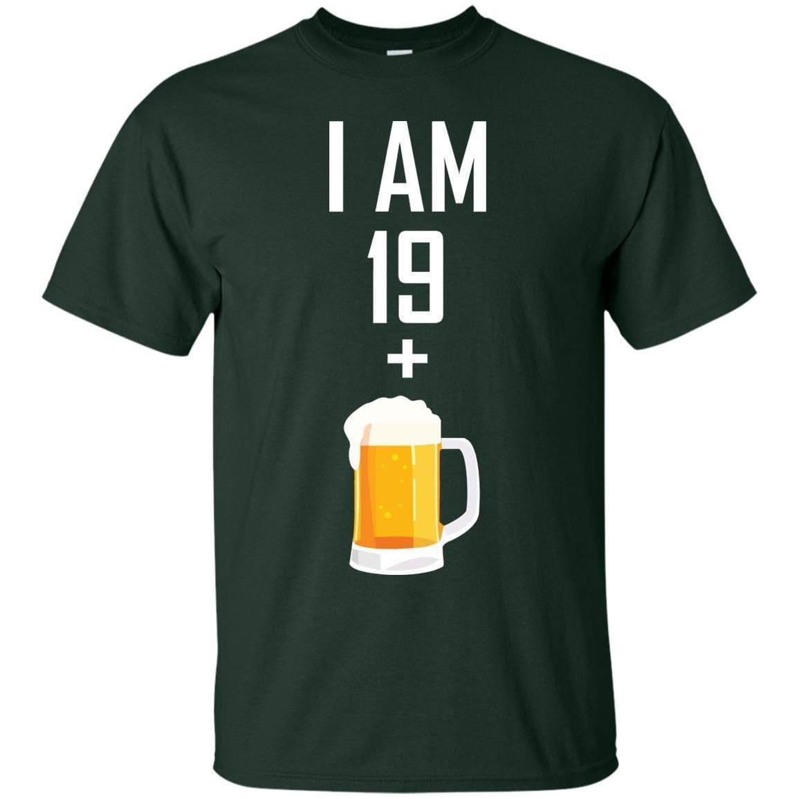 I Am 19 Plus 1 Beer 20Th Birthday Shirt